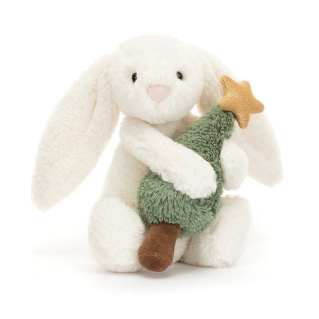 Jellycat Bashful Bunny with Christmas Tree - Princess and the Pea Boutique