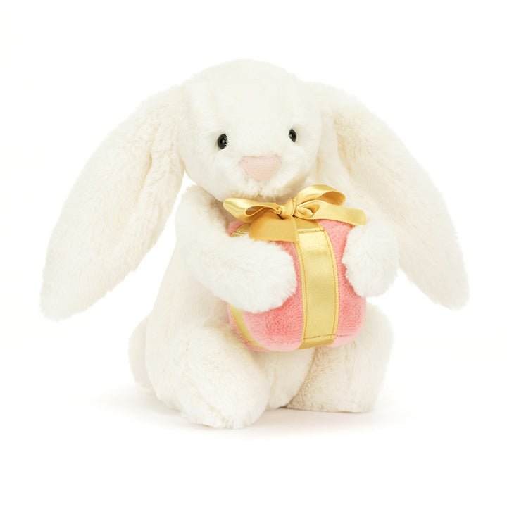 Jellycat Bashful Bunny with Present Little - Princess and the Pea Boutique