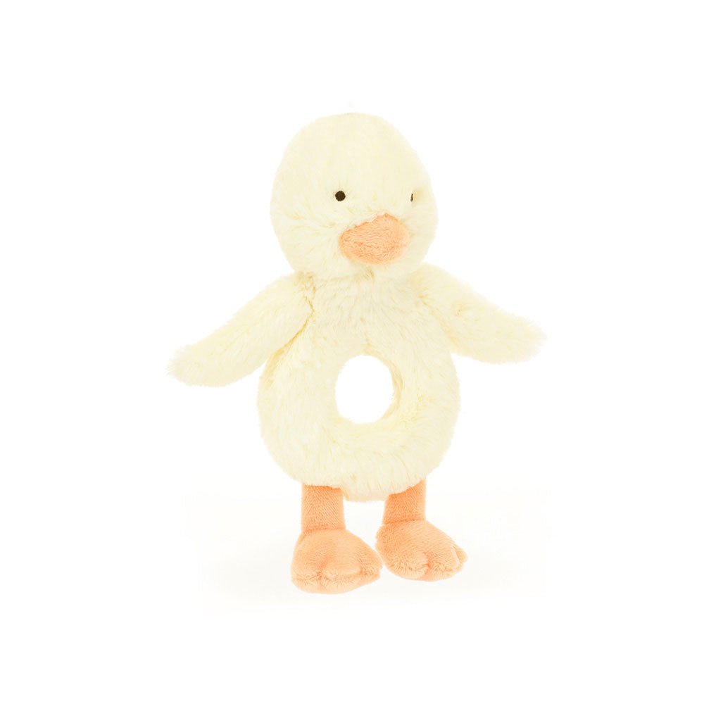Jellycat Bashful Duckling Ring Rattle - Princess and the Pea Boutique