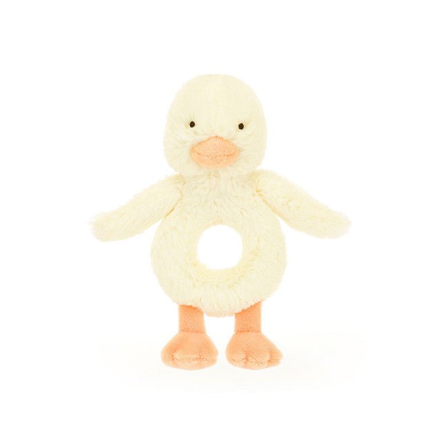 Jellycat Bashful Duckling Ring Rattle - Princess and the Pea Boutique