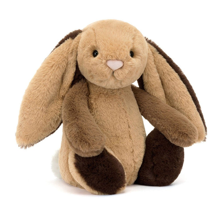 Jellycat Bashful Patchwork Brown Bunny - Princess and the Pea Boutique