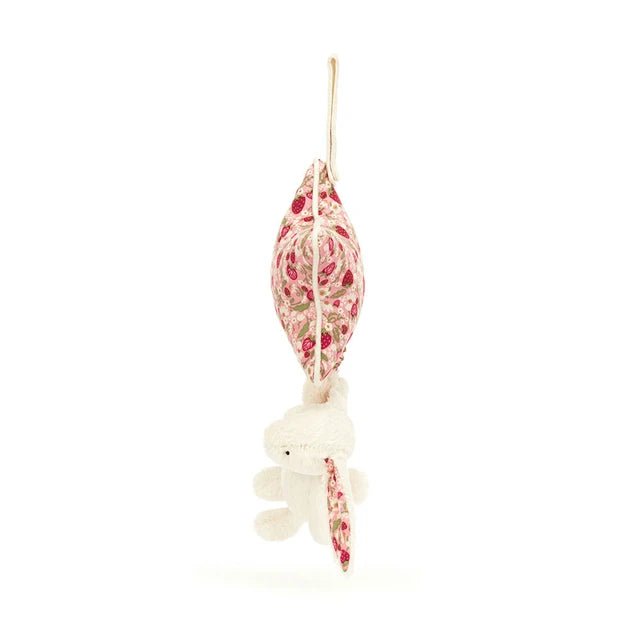Jellycat Blossom Cream Bunny 'Berry' Musical Pull - Princess and the Pea Boutique