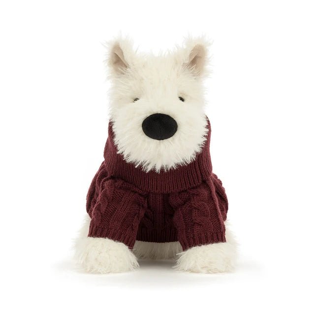 Jellycat Munro Scottie Dog Winter Outfit - Princess and the Pea Boutique