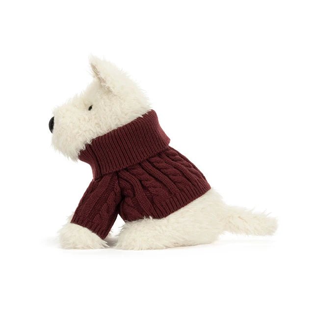 Jellycat Munro Scottie Dog Winter Outfit - Princess and the Pea Boutique