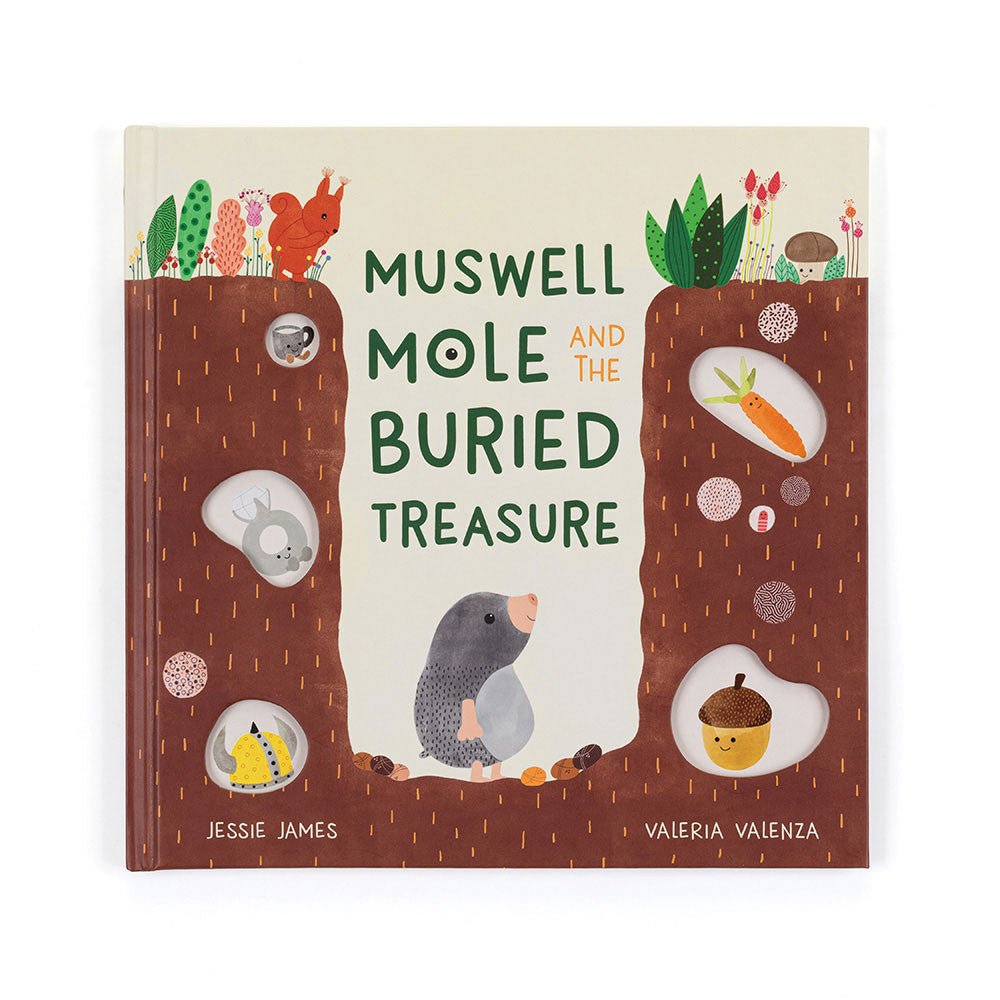 Jellycat Muswell Mole and the Buried Treasure Book - Princess and the Pea Boutique