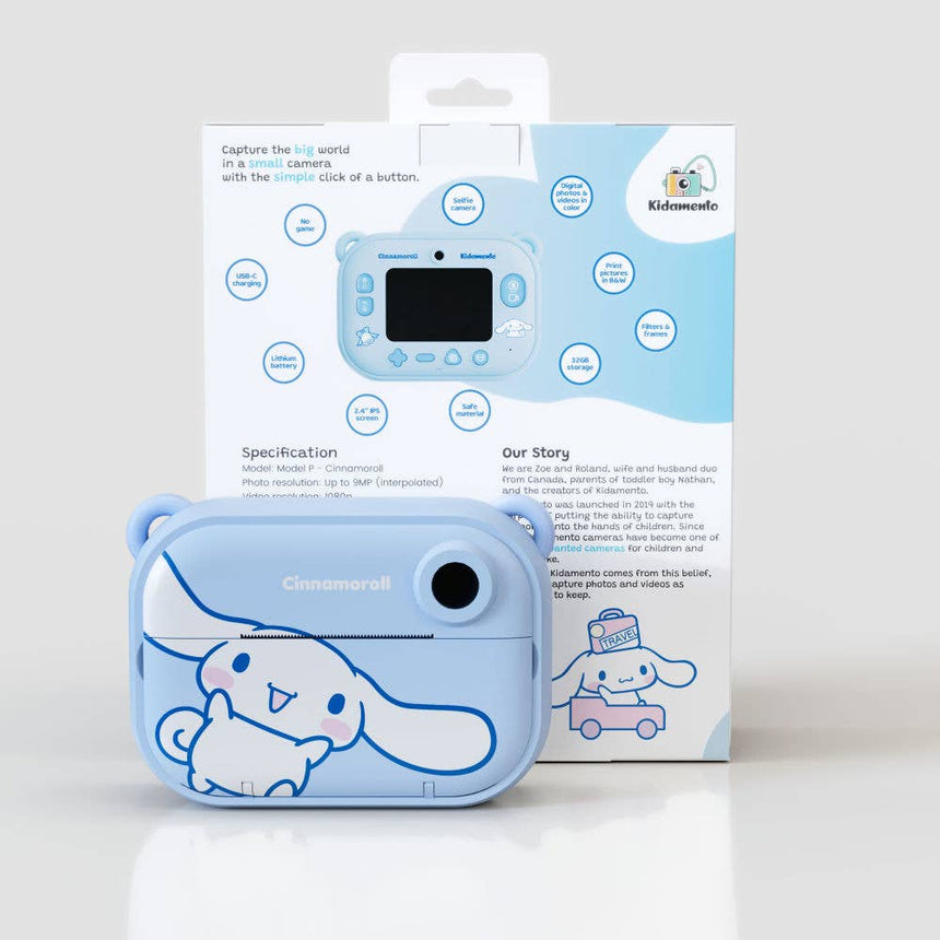 Kidmento Cinnamoroll – Shoot & Print Digital Camera - Princess and the Pea Boutique