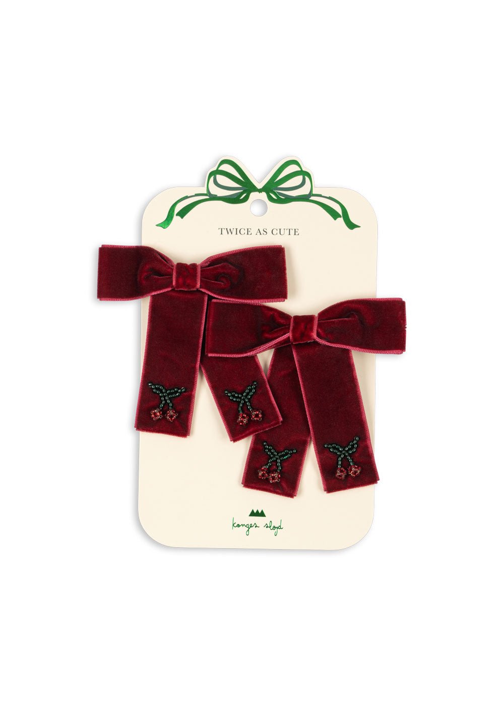 Konges Slojd 2 Pack Juliette Bow Hair Clip - Princess and the Pea Boutique