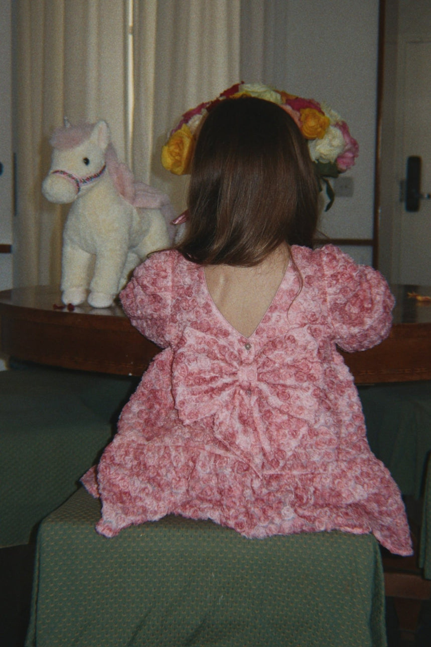 Konges Slojd Ally Long Sleeve Flower Dress - Princess and the Pea Boutique