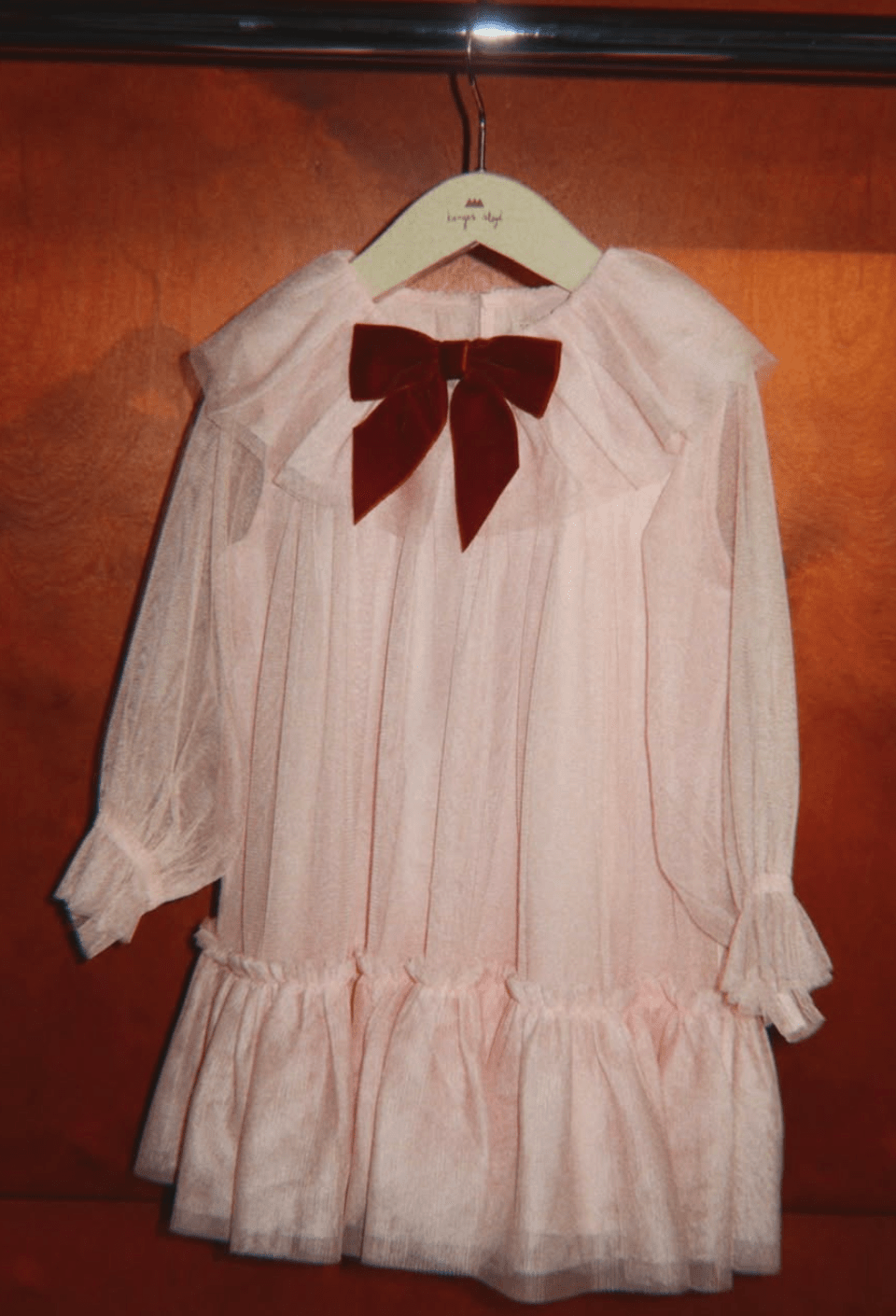 Konges Slojd Bow Dress - Creole Pink - Princess and the Pea Boutique