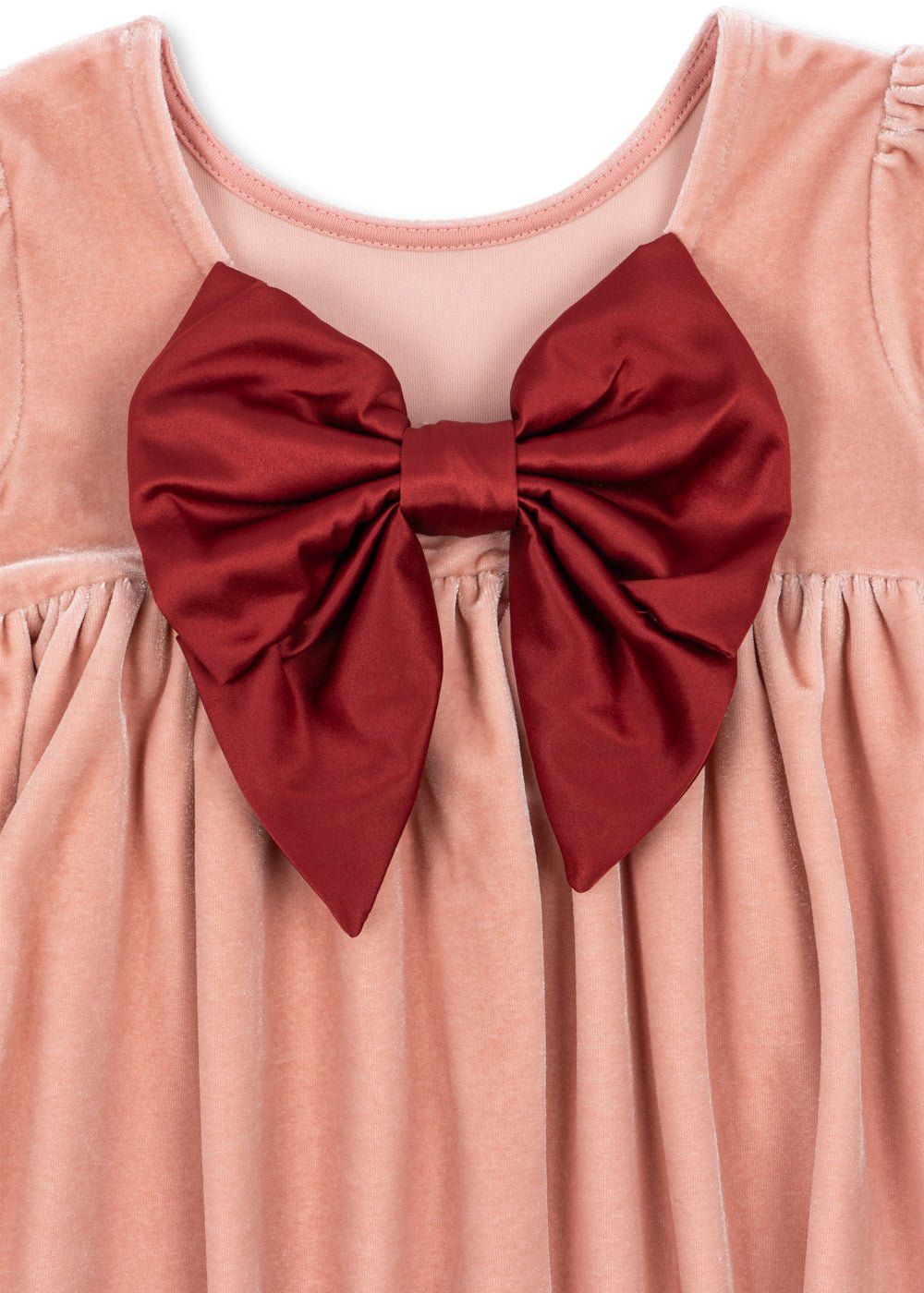 Konges Slojd Gia Bow Dress Grs - Mellow Rose - Princess and the Pea Boutique