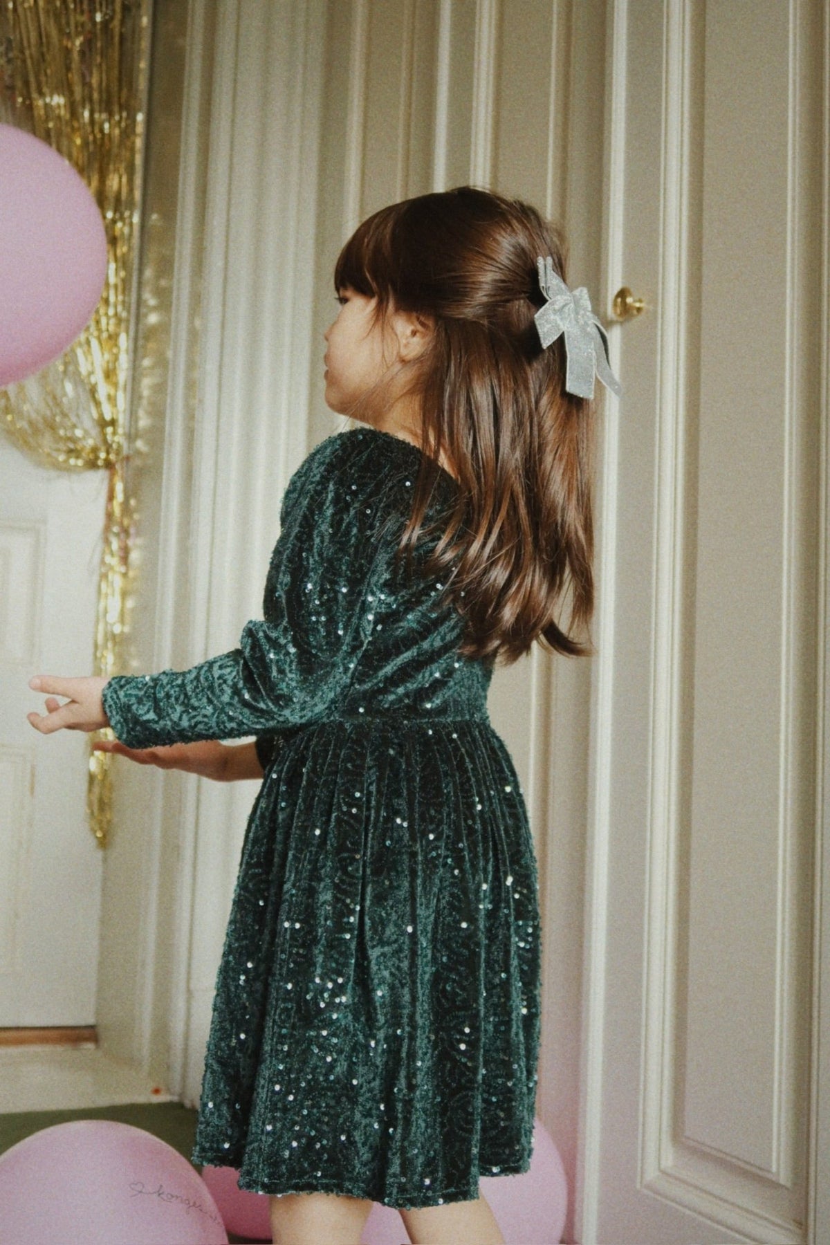 Konges Slojd Glitter Velvet Double Bow - Princess and the Pea Boutique