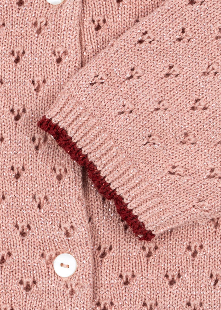 Konges Slojd Holiday Cardigan - Mellow Rose - Princess and the Pea Boutique