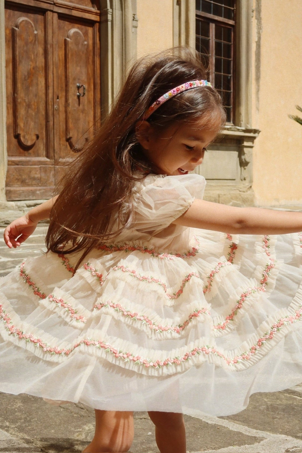 Konges Slojd Joelle Dress - Buttercream - Princess and the Pea Boutique