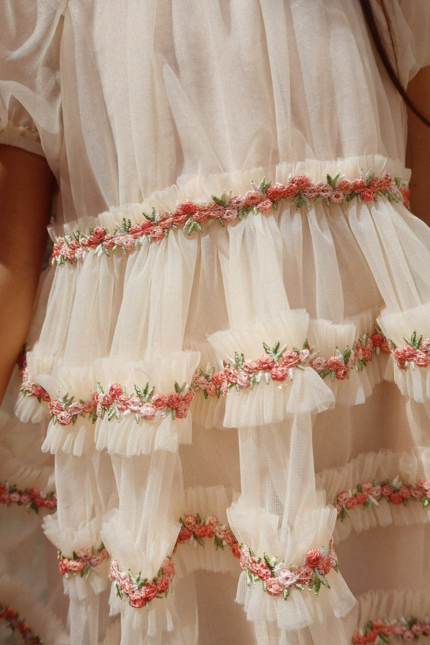 Konges Slojd Joelle Dress - Buttercream - Princess and the Pea Boutique