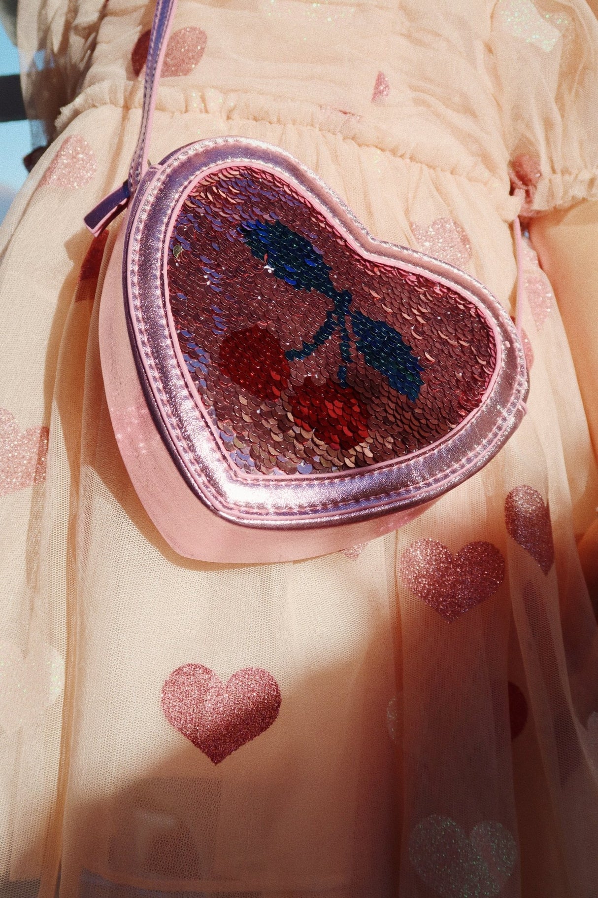 Konges Slojd Tut Heart Sequin Bag - Princess and the Pea Boutique