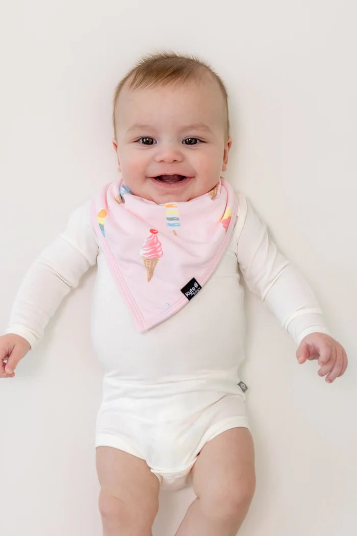 Kyte Baby Bib in Sakura Ice Cream - Princess and the Pea Boutique