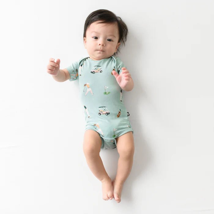 Kyte Baby Bodysuit in Golf - Princess and the Pea Boutique