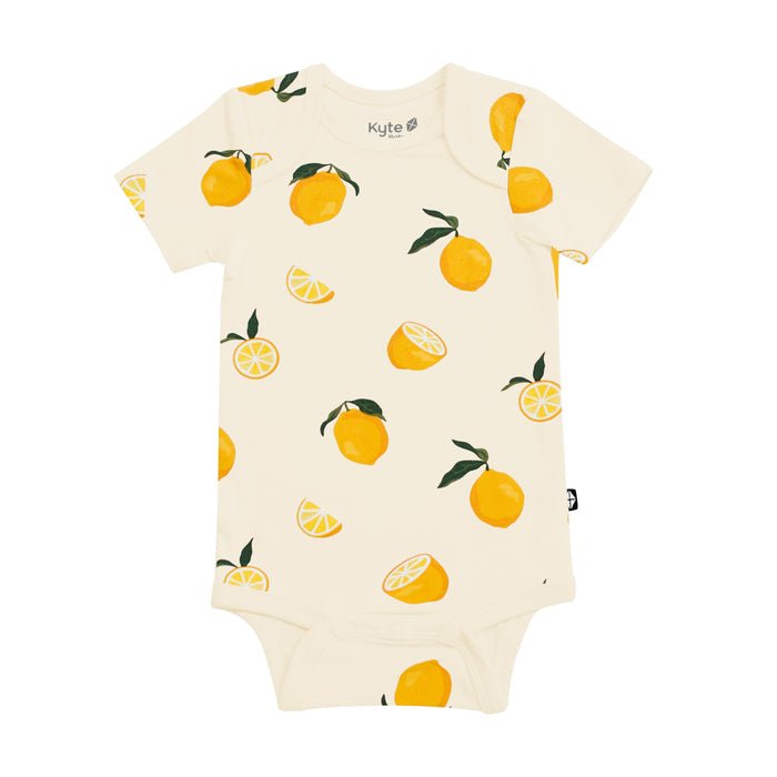 Kyte Baby Bodysuit in Lemon - Princess and the Pea Boutique