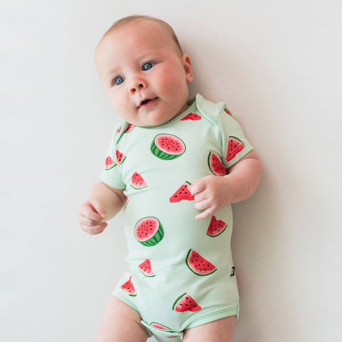 Kyte Baby Bodysuit in Waterlemon - Princess and the Pea Boutique