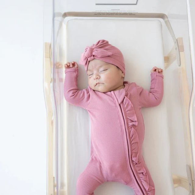 Kyte Baby Ribbed Headwrap in Apple Blossom - Princess and the Pea Boutique