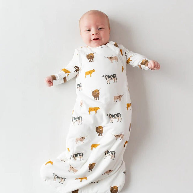 Kyte Baby Sleep Bag in Moo 1.0 - Princess and the Pea Boutique