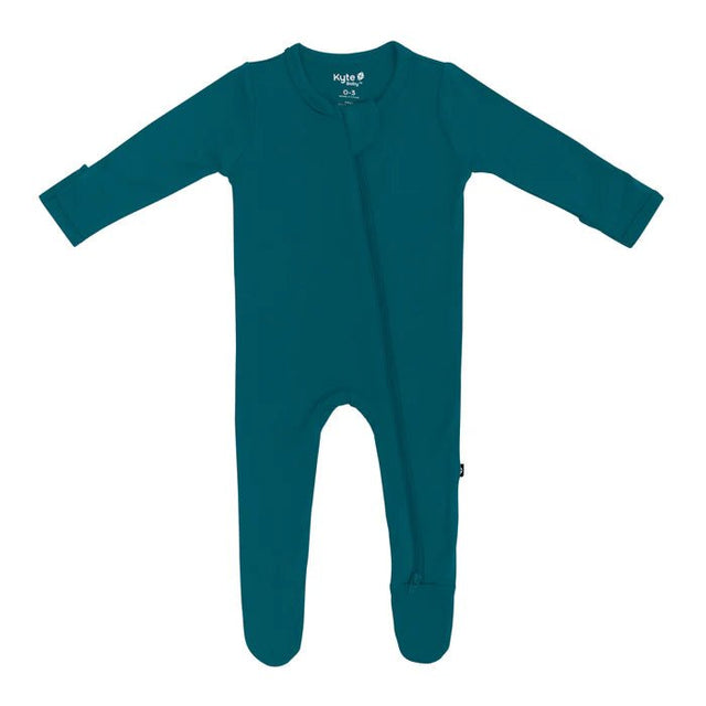 Kyte Baby Zippered Footie in Loch - Princess and the Pea Boutique