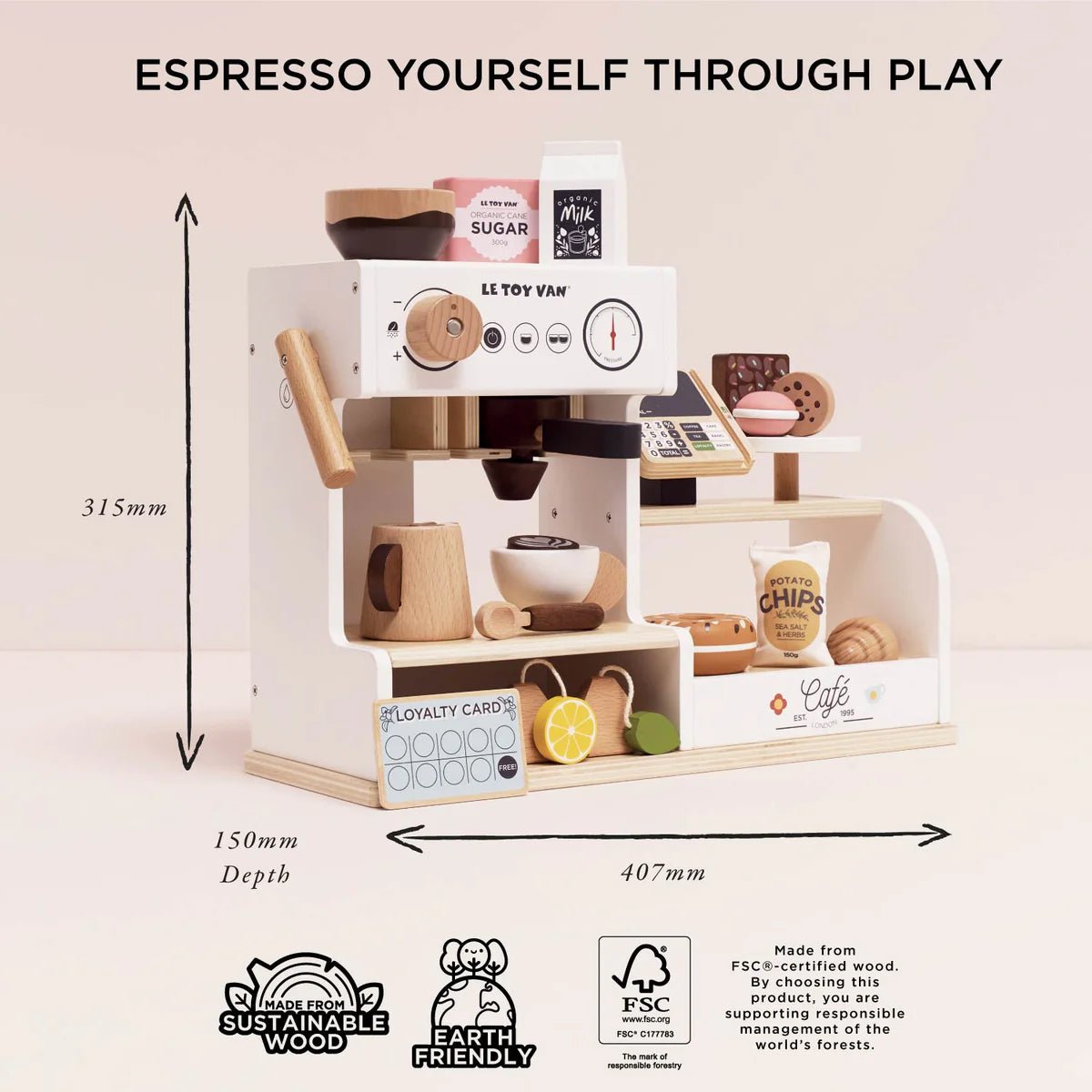 Le Toy Van Barista Café Shop - Princess and the Pea Boutique