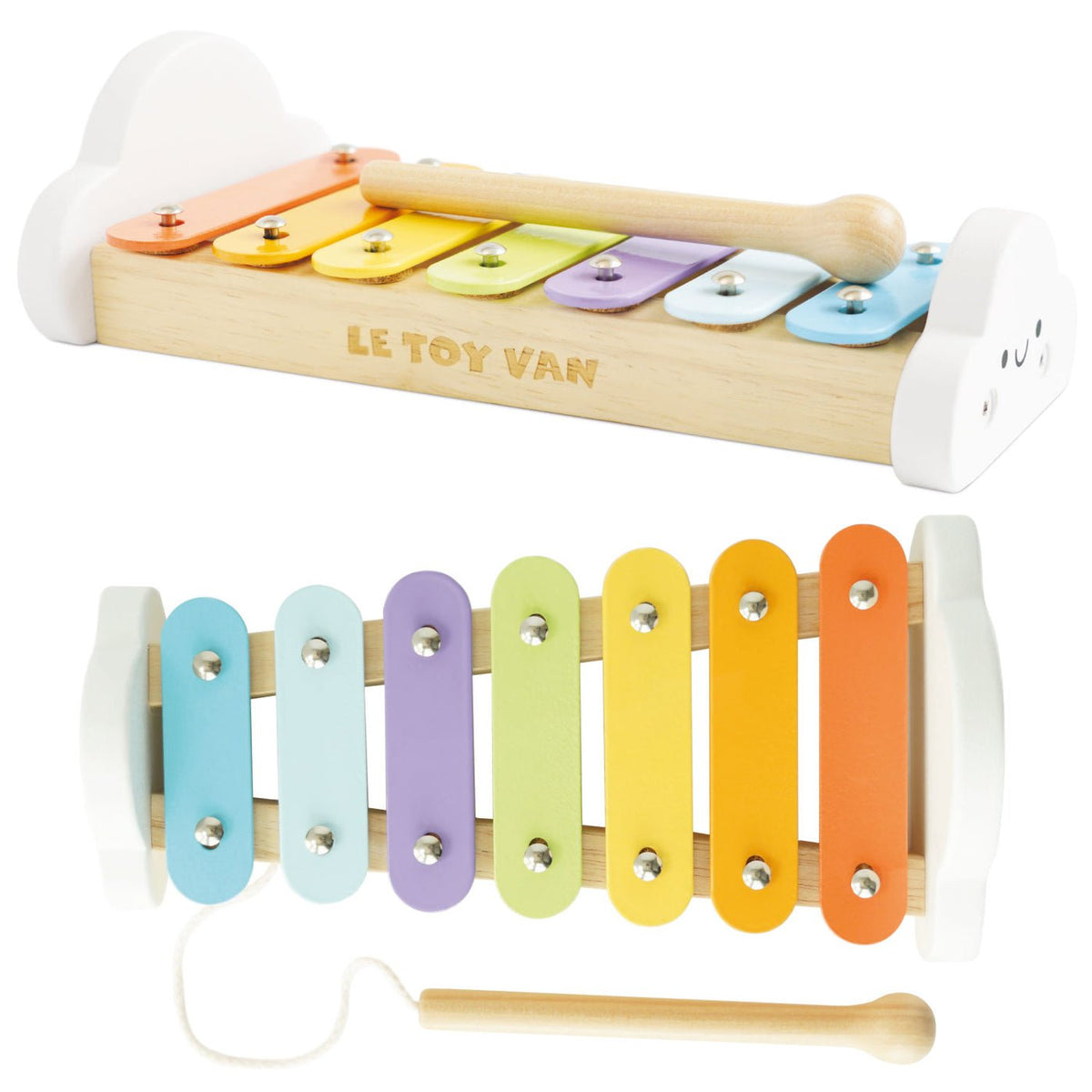 Le Toy Van Rainbow Wooden Xylophone - Princess and the Pea Boutique