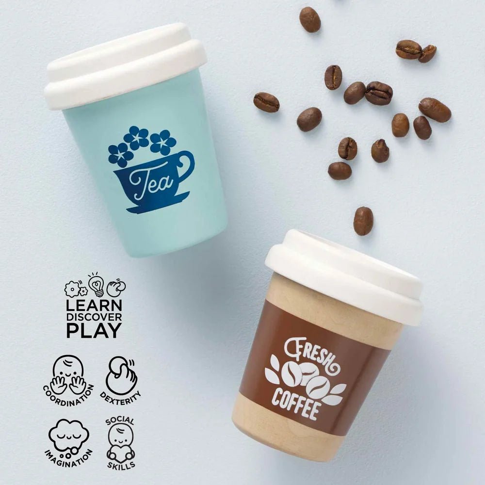 Le Toy Van Tea & Coffee Reuseable Eco Cups - Princess and the Pea Boutique
