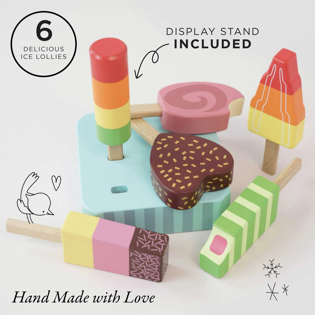 Le Toy Van Wooden Ice Lollies Popsicles - Princess and the Pea Boutique