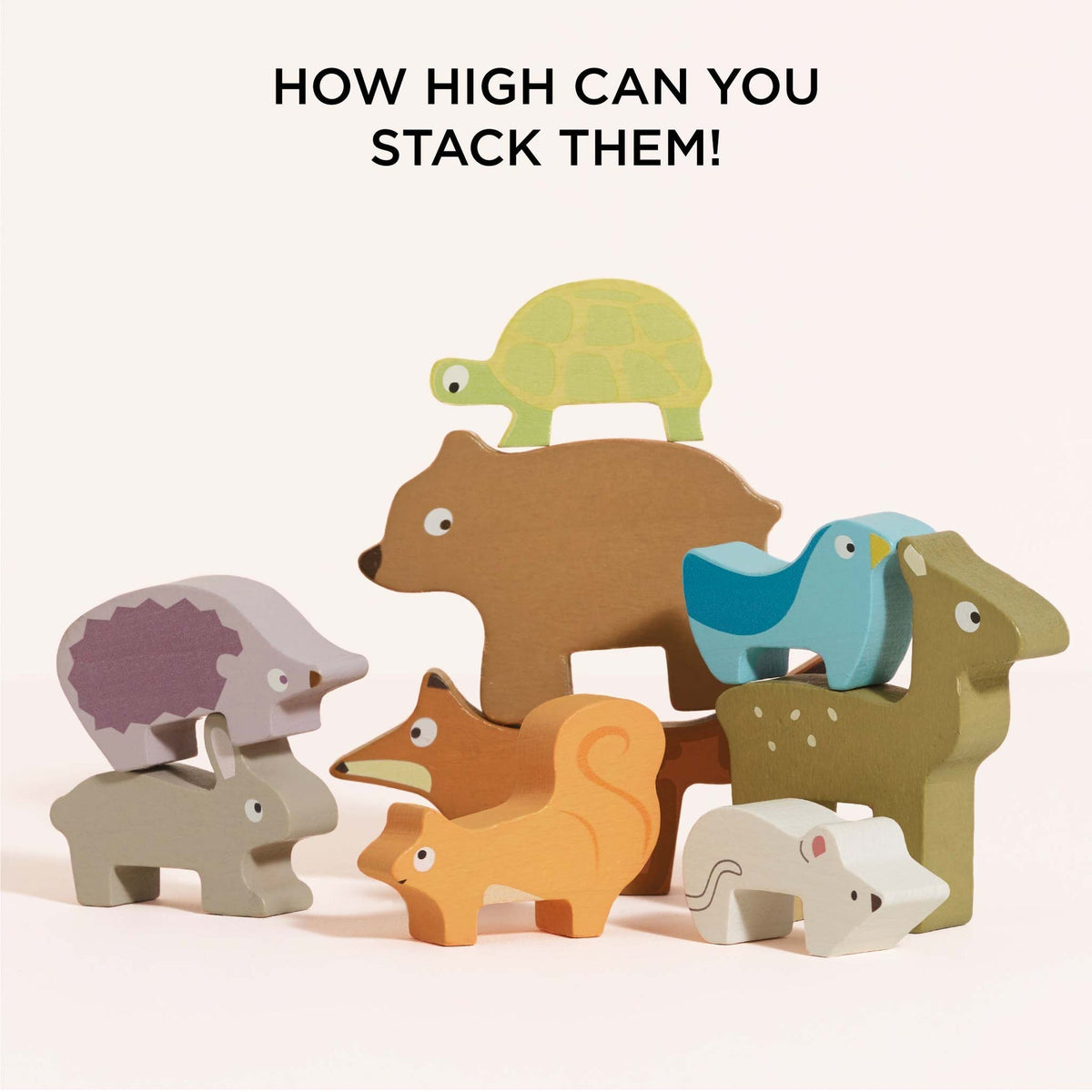 Le Toy Van Woodland Stacking Tower Forest Animals & Bag - Princess and the Pea Boutique