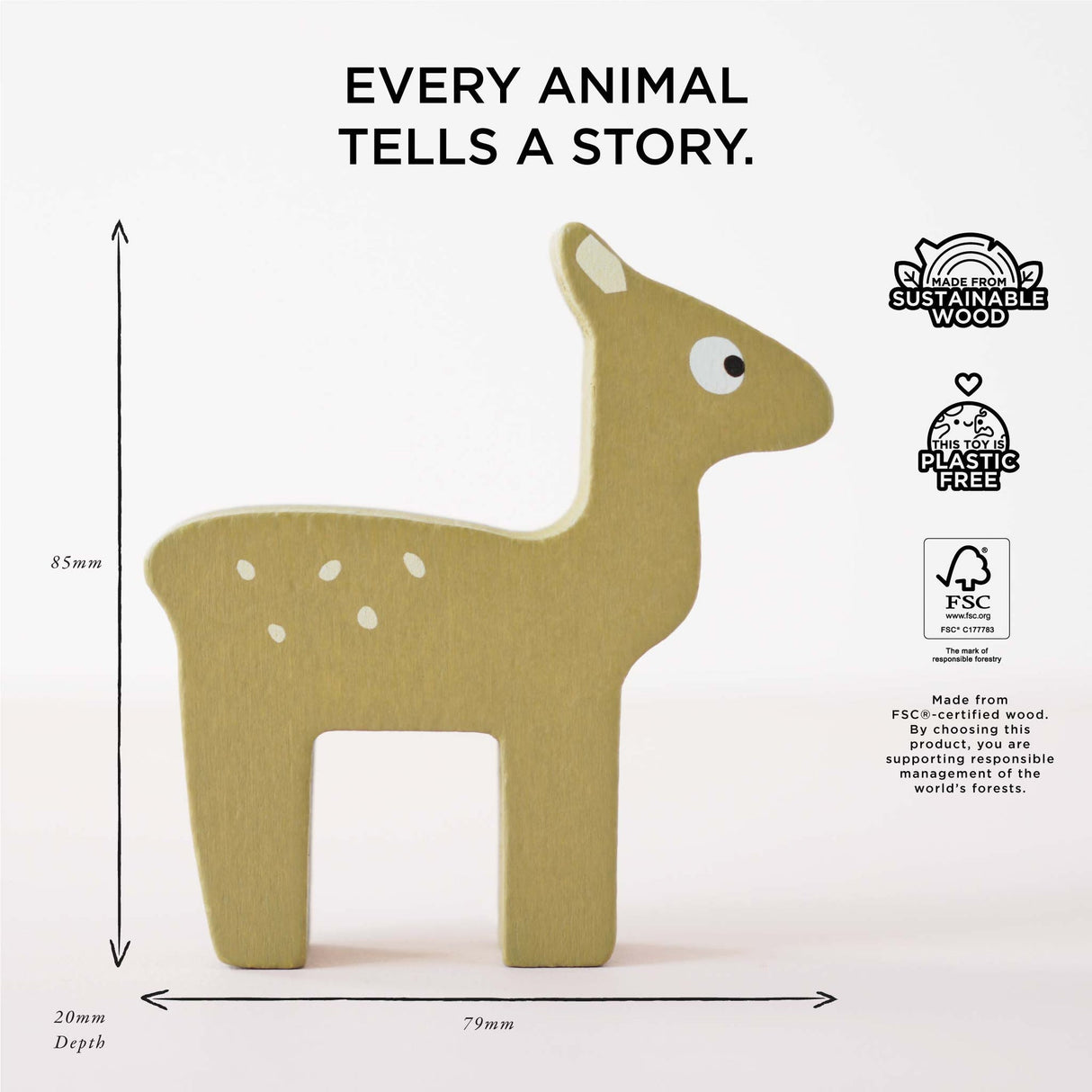 Le Toy Van Woodland Stacking Tower Forest Animals & Bag - Princess and the Pea Boutique