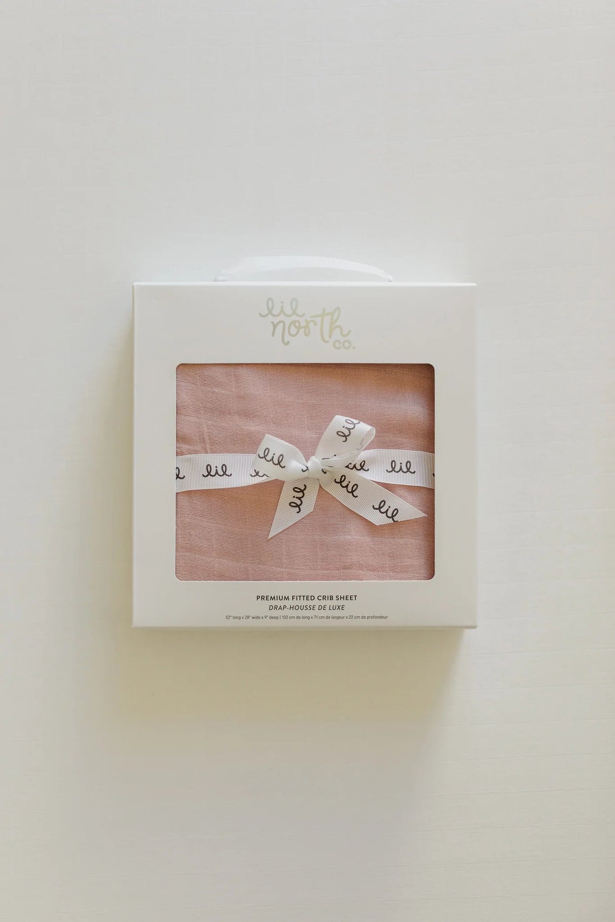 Lil North Co. Muslin Crib Sheet - Dusty Pink - Princess and the Pea Boutique