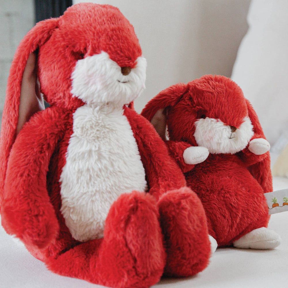 Little Floppy Nibble 12" Bunny - Cranberry - Princess and the Pea Boutique