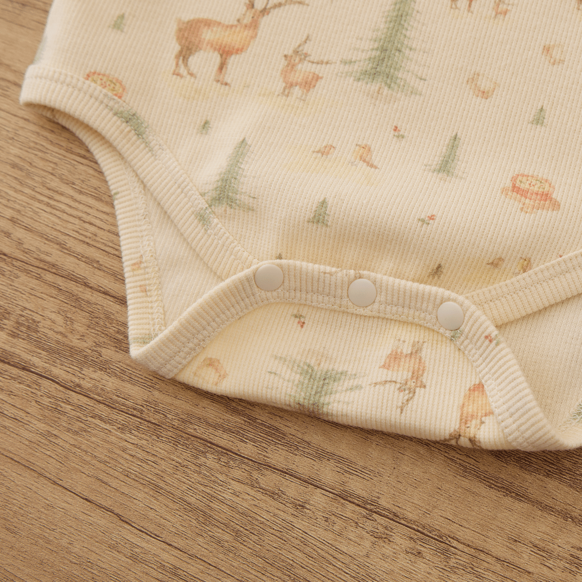 Long - sleeve Ribbed Bodysuit - Christmas Print - Princess and the Pea Boutique