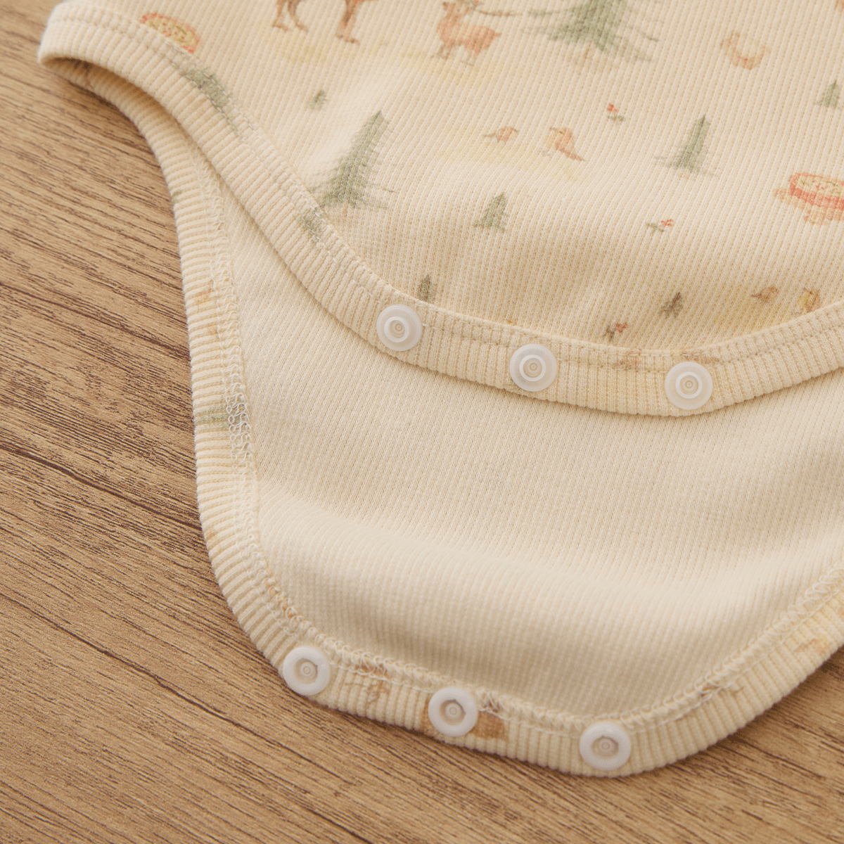 Long - sleeve Ribbed Bodysuit - Christmas Print - Princess and the Pea Boutique