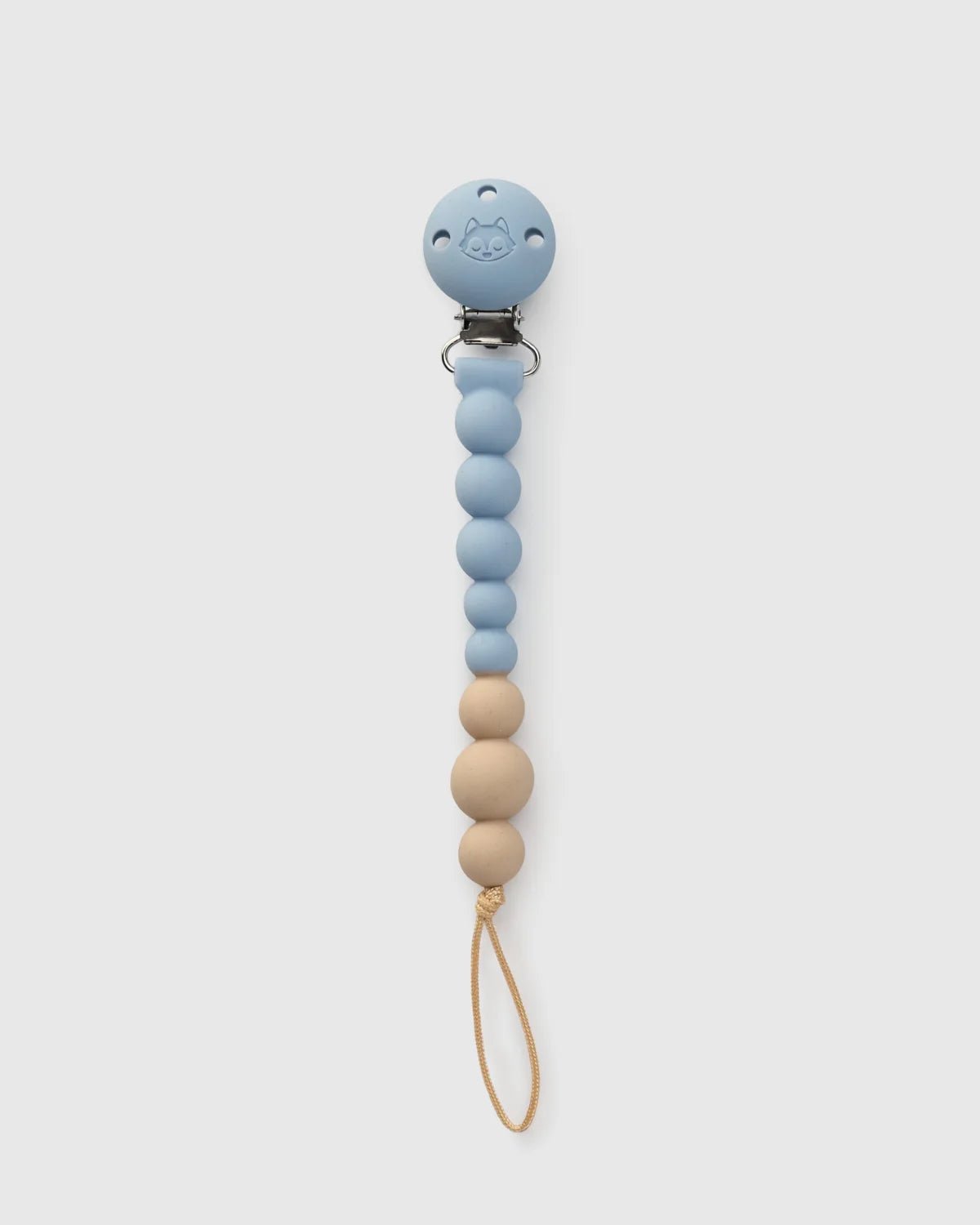 Loulou Lollipop OneC™ Silicone Pacifier Clip - Blue Fog - Princess and the Pea Boutique