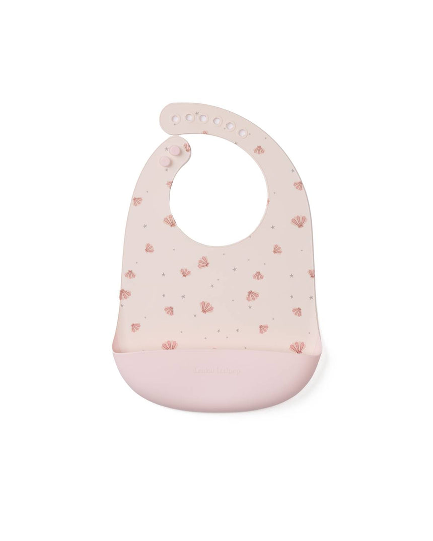Loulou Lollipop Silicone Bib Printed - Seashells - Princess and the Pea Boutique