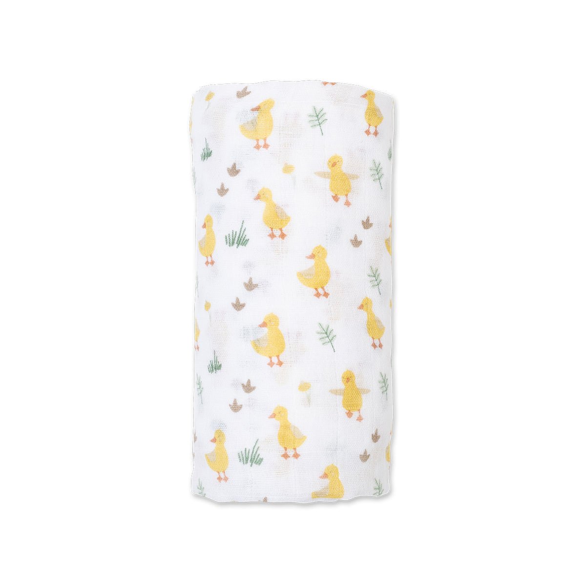 Lulujo Cotton Muslin Swaddle - Duck - Princess and the Pea Boutique