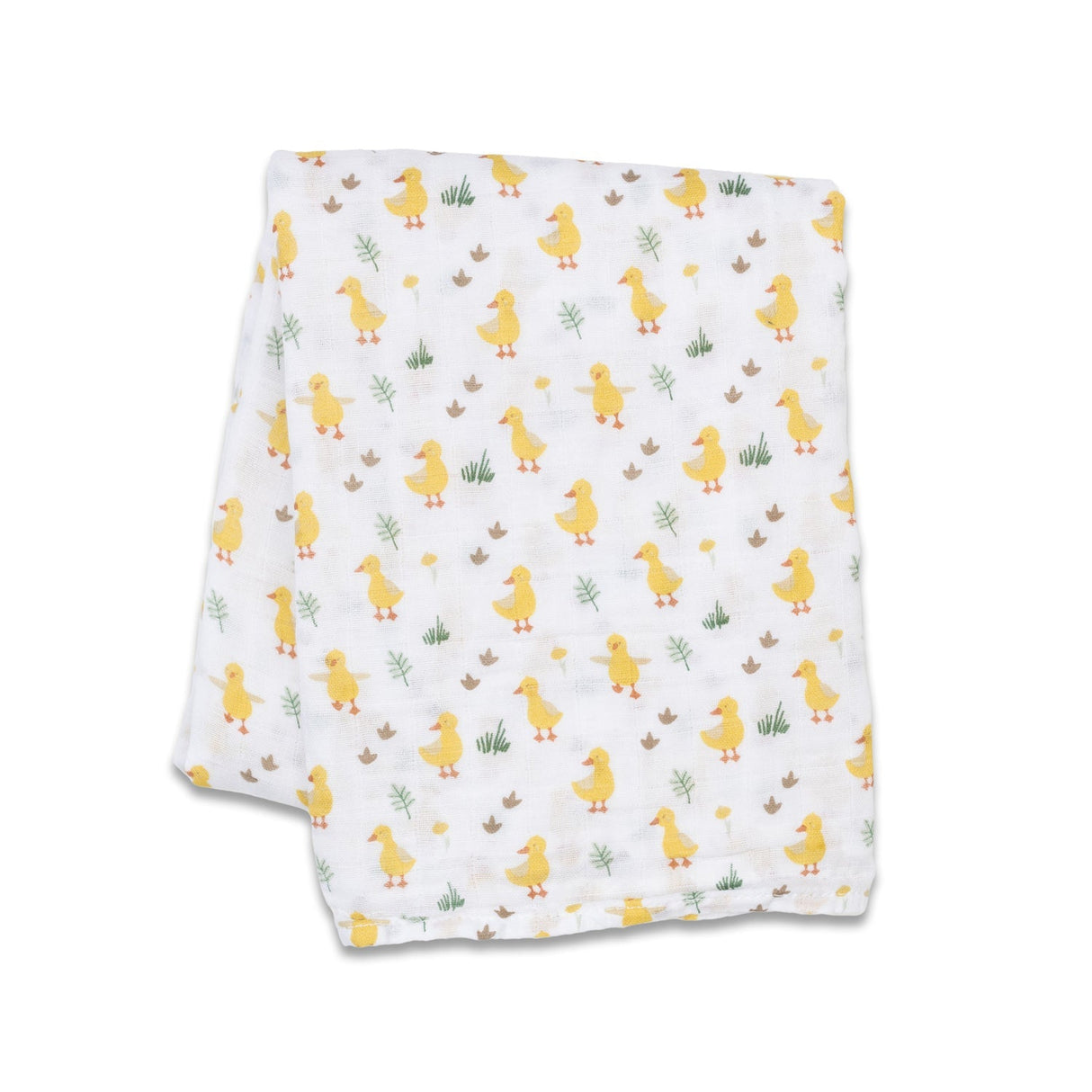 Lulujo Cotton Muslin Swaddle - Duck - Princess and the Pea Boutique