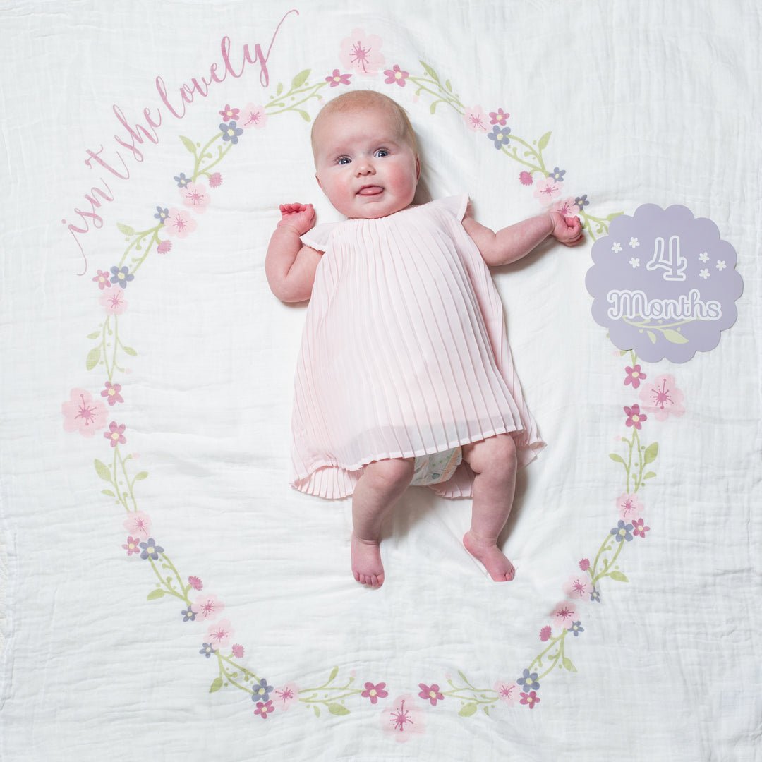 Lulujo Isn't She Lovely - Milestone Blanket (Copy) - Princess and the Pea Boutique