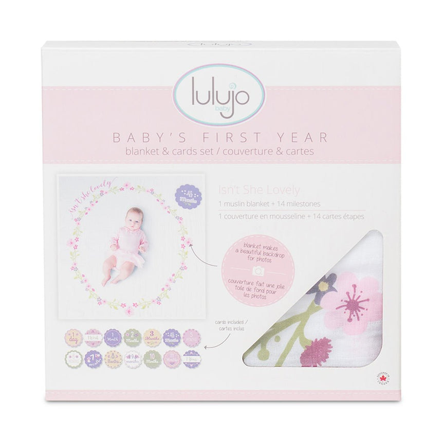 Lulujo Isn't She Lovely - Milestone Blanket (Copy) - Princess and the Pea Boutique