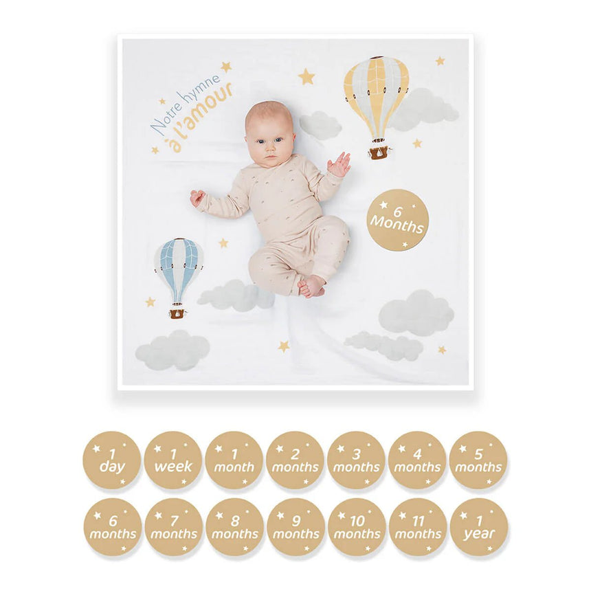 Lulujo Milestone Blanket Notre Hymne a L'amour - Princess and the Pea Boutique