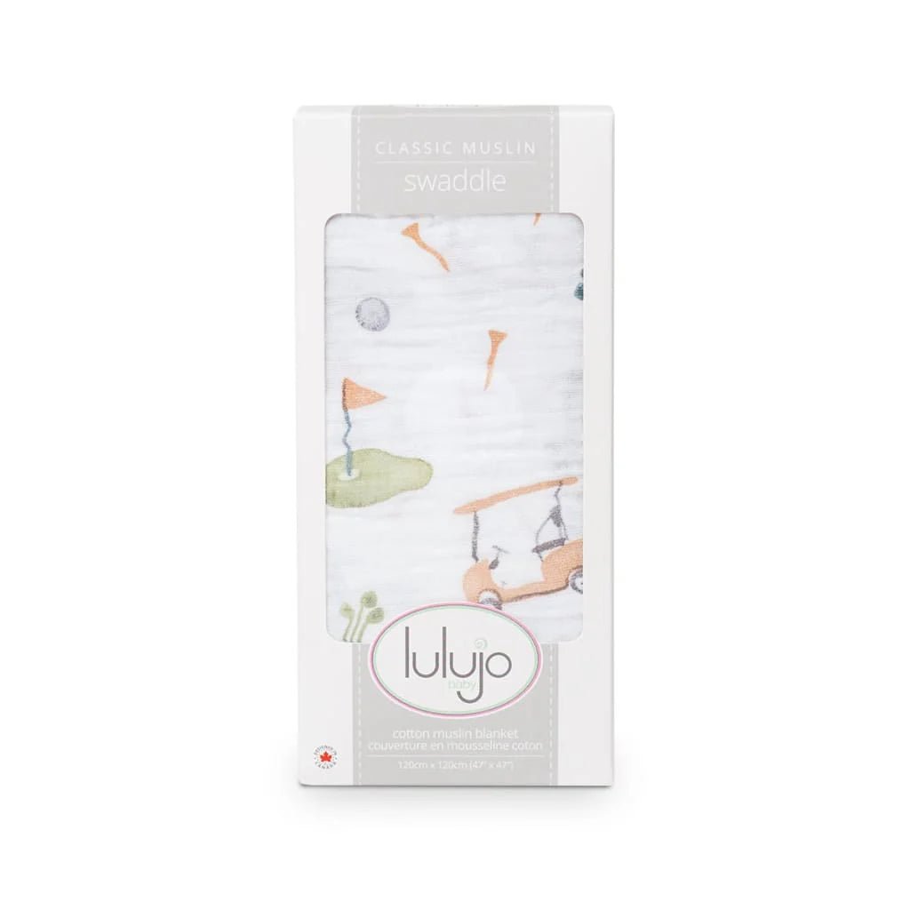 Lulujo Muslin Swaddle Golf - Princess and the Pea Boutique