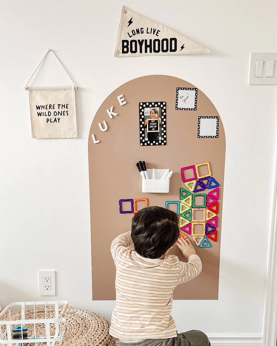 Magic Playwall - Arch Magnetic Wall Decal for Kids: Caramel - Princess and the Pea Boutique