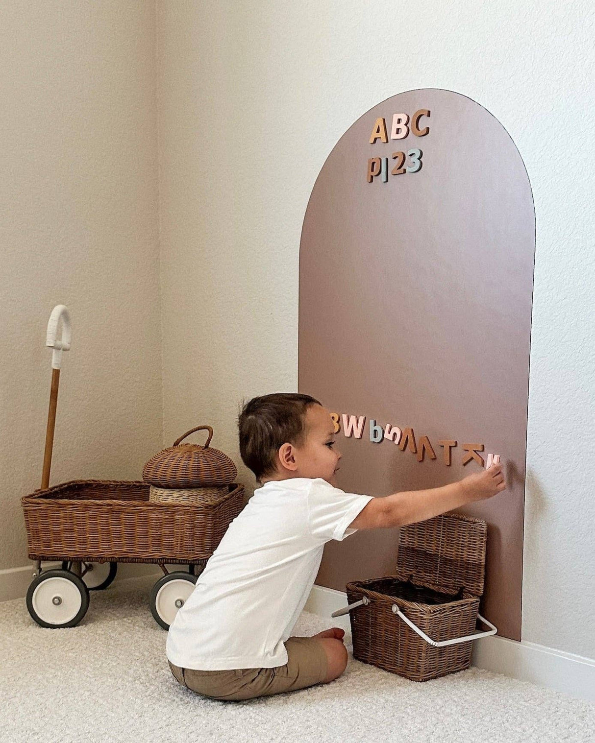 Magic Playwall - Arch Magnetic Wall Decal for Kids: Caramel - Princess and the Pea Boutique