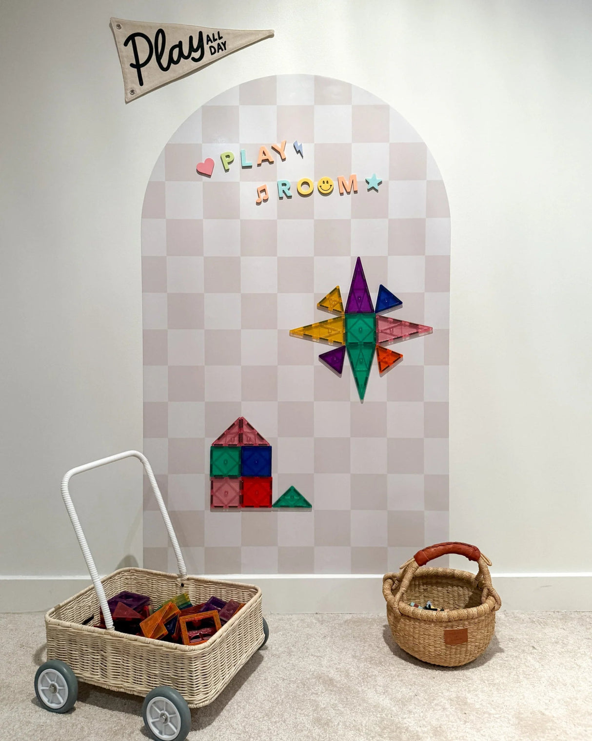 Mega Magic Playwall - Arch Magnetic Wall Decal For Kids - Princess and the Pea Boutique