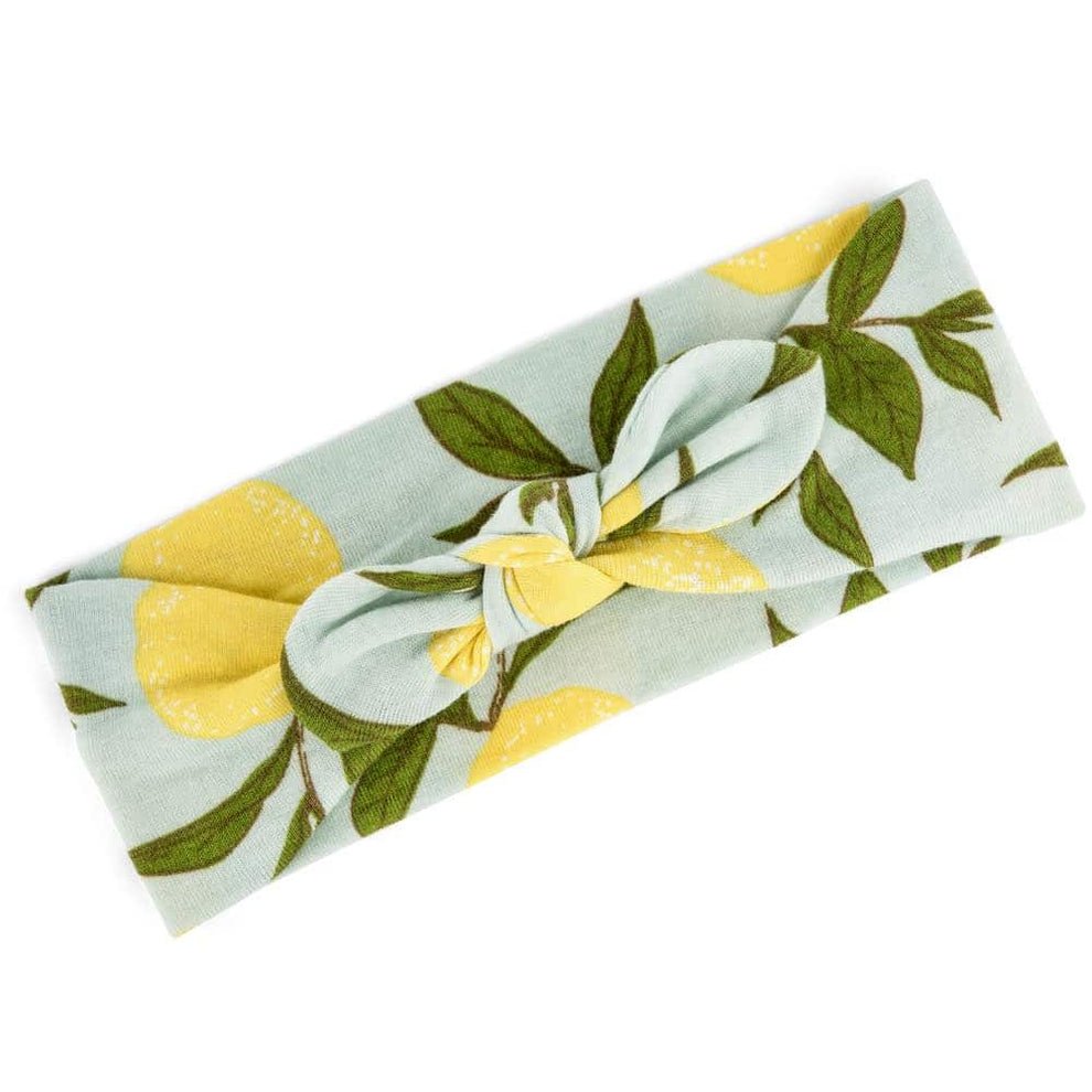 Milkbarn Lemon Organic Cotton Knotted Headband - Princess and the Pea Boutique