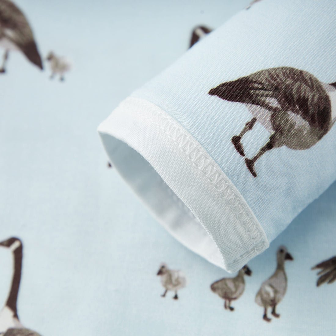 Milkbarn Luxe Stretch NB Gown & Hat Set Goose 0 - 3M - Princess and the Pea Boutique