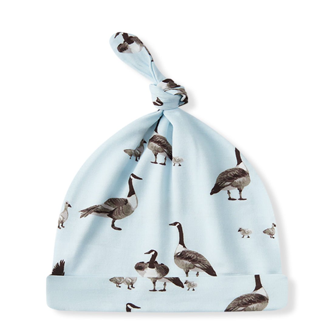 Milkbarn Luxe Stretch NB Gown & Hat Set Goose 0 - 3M - Princess and the Pea Boutique